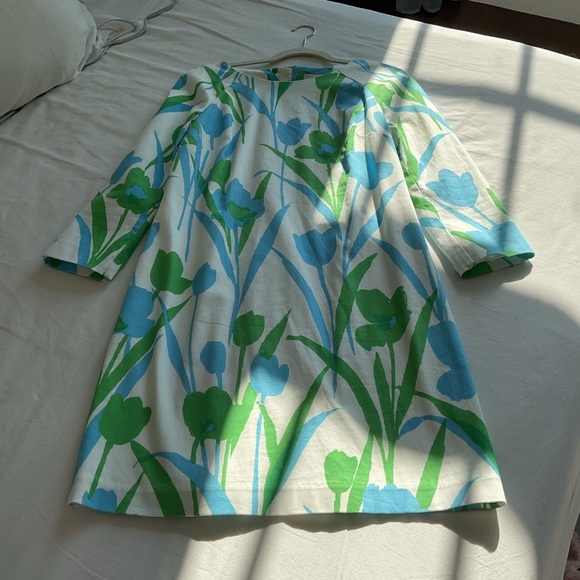 Elizabeth McKay 3/4 sleeve shift  Floral Dress - Picture 1 of 4